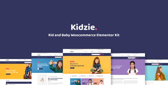 Kidzie – Baby & Kids E-Commerce Elementor Template Kit Kidzie – Baby & Kids E-Commerce Elementor Template Kit