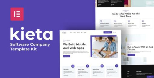 Kieta – App & Software Agency Elementor Template Kit