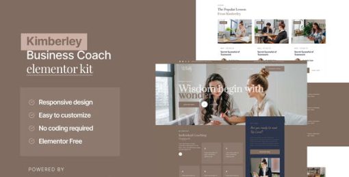 Kimberley – Business Coaching Elementor Template Kit