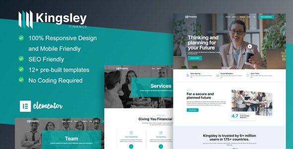 Kingsley – Finance & Investment Elementor Template Kit Kingsley – Finance & Investment Elementor Template Kit
