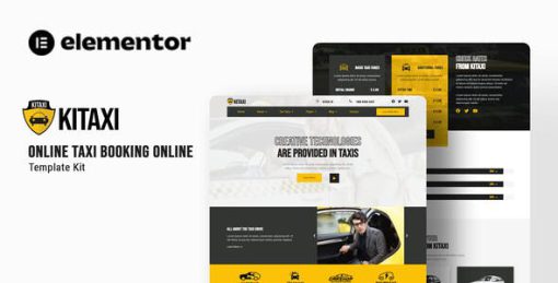 Kitaxi – Online Taxi Booking Elementor Template Kit