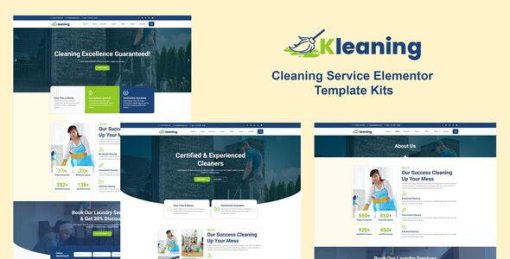 Kleaning – Cleaning Service Elementor Template Kits