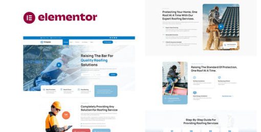 Knopee – Roofing & Canopy Services Elementor Template Kit
