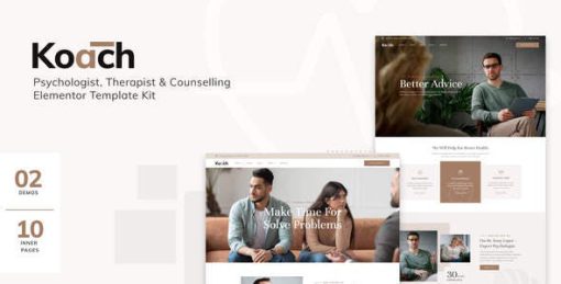 Koach – Life Coach & Counseling Elementor Template Kit