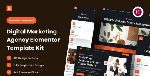 Krono – Marketing Agency Elementor Template Kit