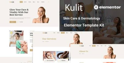 Kulit – Skin Care & Dermatology Elementor Template kit