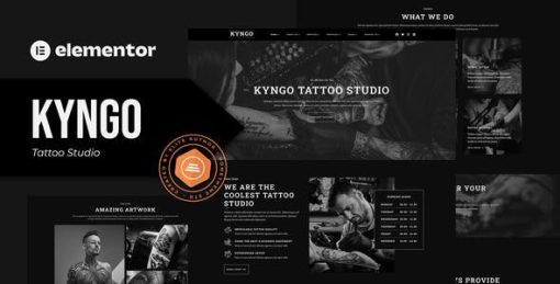 Kyngo – Tattoo Studio Elementor Template Kit