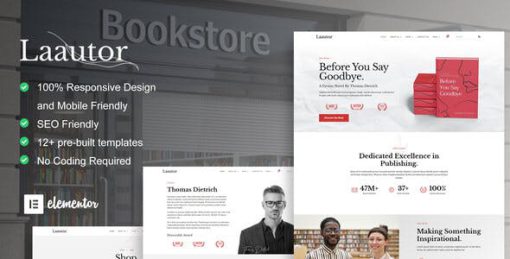 LaAutor – Author & Publisher Elementor Template Kit