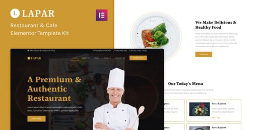 Lapar – Restaurant & Cafe Elementor Template Kit
