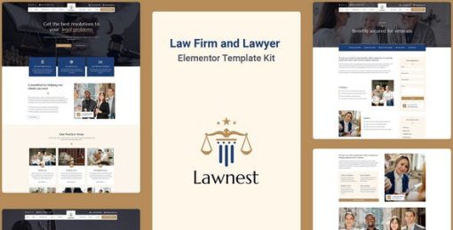 Lawnest – Law Firm & Lawyer Elementor Pro Template Kit