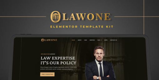 Lawone – Legal & Law Firm Elementor Template Kit