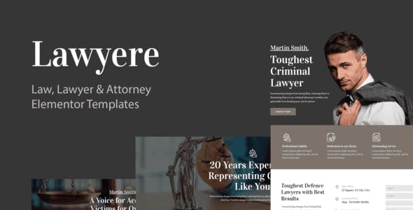 Lawyere – Legal & Attorney Elementor Template Kit Lawyere – Legal & Attorney Elementor Template Kit