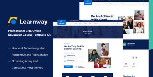 Learnway – Professional Online Education Courses Elementor Template Kit