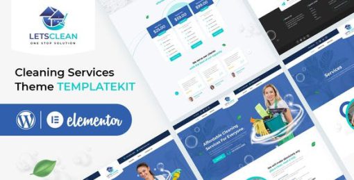 LetsClean – Cleaning Services Elementor Template Kit