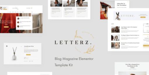 Letterz – Blog Magazine Elementor Template Kit