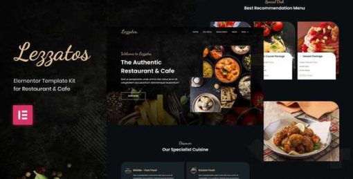 Lezzatos | Restaurant & Cafe Elementor Template Kit