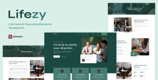 Lifezy – Life Coach & Counseling Elementor Template Kit