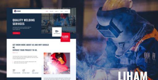 Liham – Welding Services Elementor Template kit