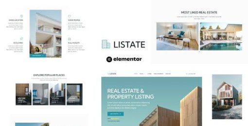 Listate – Real Estate & Property Listing Elementor Template Kit