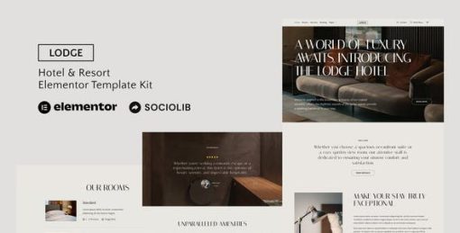 Lodge – Hotel & Resort Elementor Template Kit