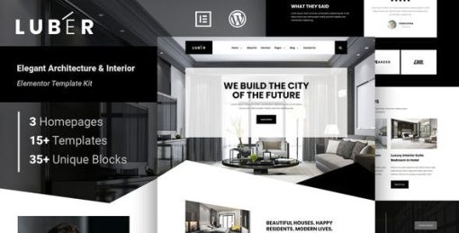 Luber – Elegant Architecture & Interior Elementor Template Kit