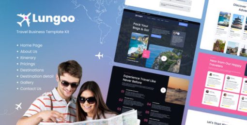 Lungoo – Travel Business Elementor Template Kit