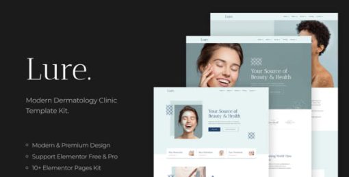 Lure – Modern Dermatology Elementor Template Kit