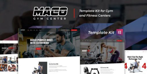 Maco Kit – Gym & Fitness Elementor Template Kit