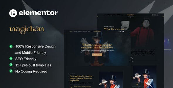 Magickom – Magician Elementor Template Kit Magickom – Magician Elementor Template Kit