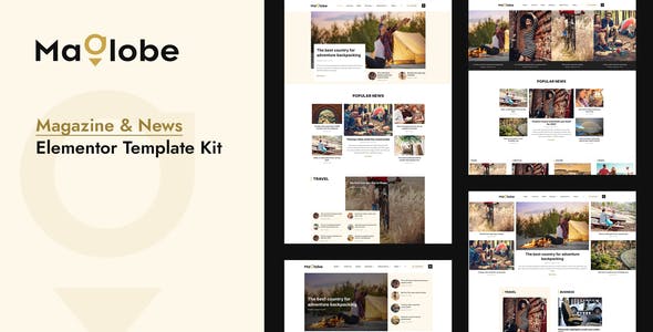 Maglobe – Magazine & News Elementor Template Kit Maglobe – Magazine & News Elementor Template Kit