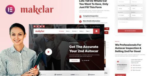 Makelar – Autocar Inspection Services Elementor Template Kit