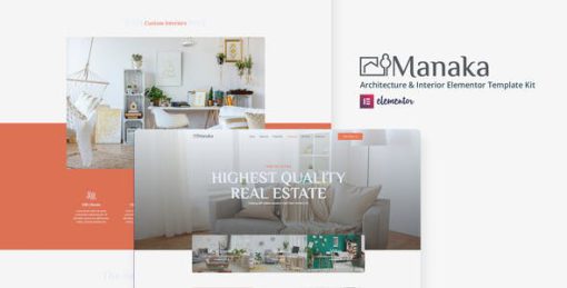 Manaka – Architecture & Interior Elementor Template Kit