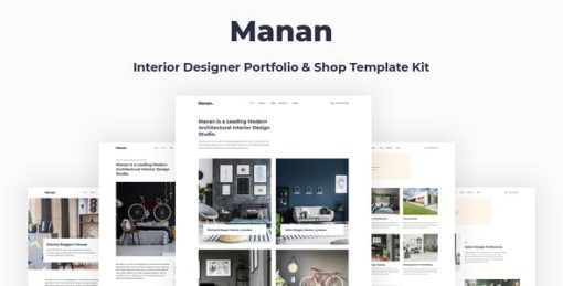 Manan – Interior Designer Elementor Template Kit