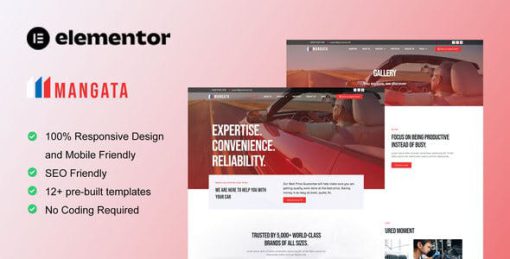 Mangata – Car Painting & Repair Elementor Template Kit