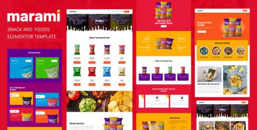 Marami – Snack Brand & Bakery Template Kit