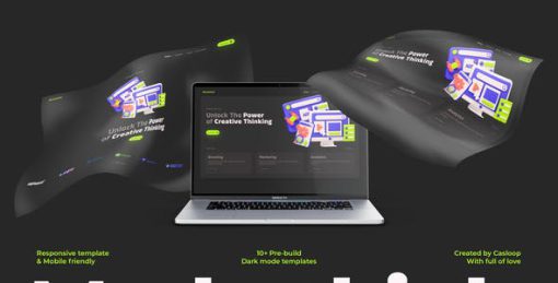 Markethink – Dark Mode Digital Marketing Agency Elementor Template Kit