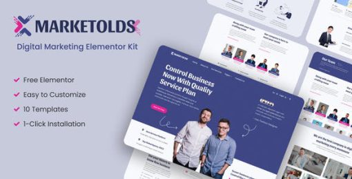 Marketolds – Digital Marketing Elementor Template Kit