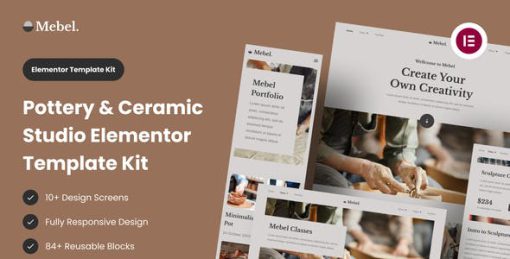 Mebel – Pottery & Ceramic Studio Elementor Template Kit