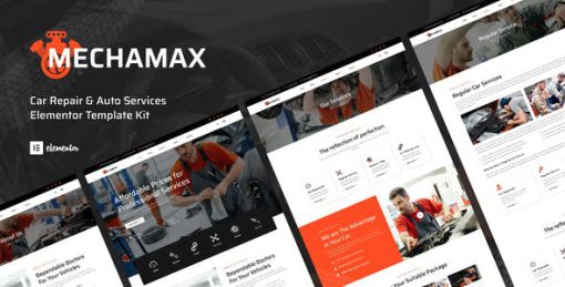 Mechamax – Car Repair & Auto Services Elementor Template Kit