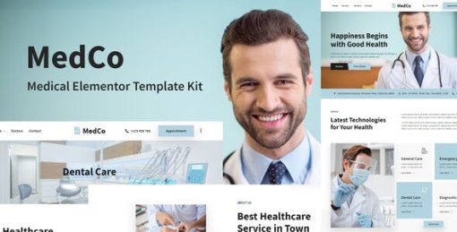 Medco – Medical Clinic & Hospital Elementor Template Kit