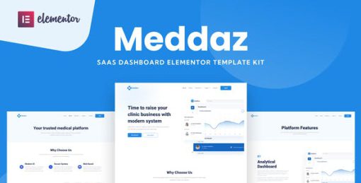 Meddaz – SaaS Medical Elementor Template Kit