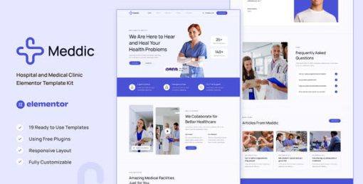 Meddic – Hospital and Medical Clinic Elementor Template Kit