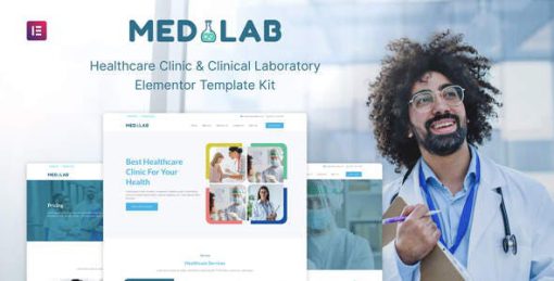 Medilab – Healthcare & Clinical Laboratory Elementor Template Kit