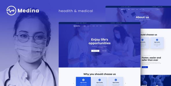 Medina – Medical & Health Elementor Template Kit Medina – Medical & Health Elementor Template Kit