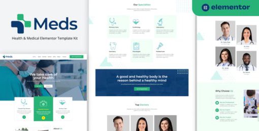 Meds – Health & Medical Elementor Template Kit