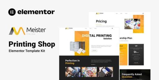 Meister – Printing Shop Elementor Template Kit