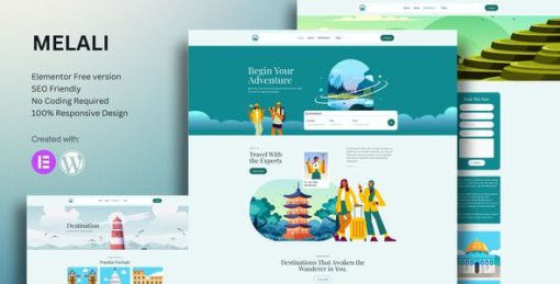 Melali – Tour & Travel Agency Elementor Template Kit