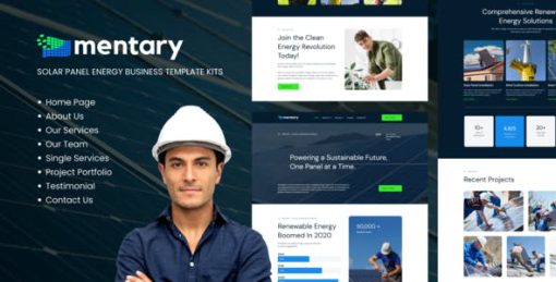 Mentary – Solar Panel & Renewable Energy Template Kits