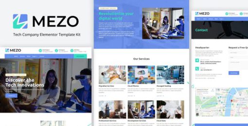 Mezo – Tech Company Elementor Template Kit