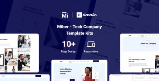 Miber – Tech Company Elementor Template Kit